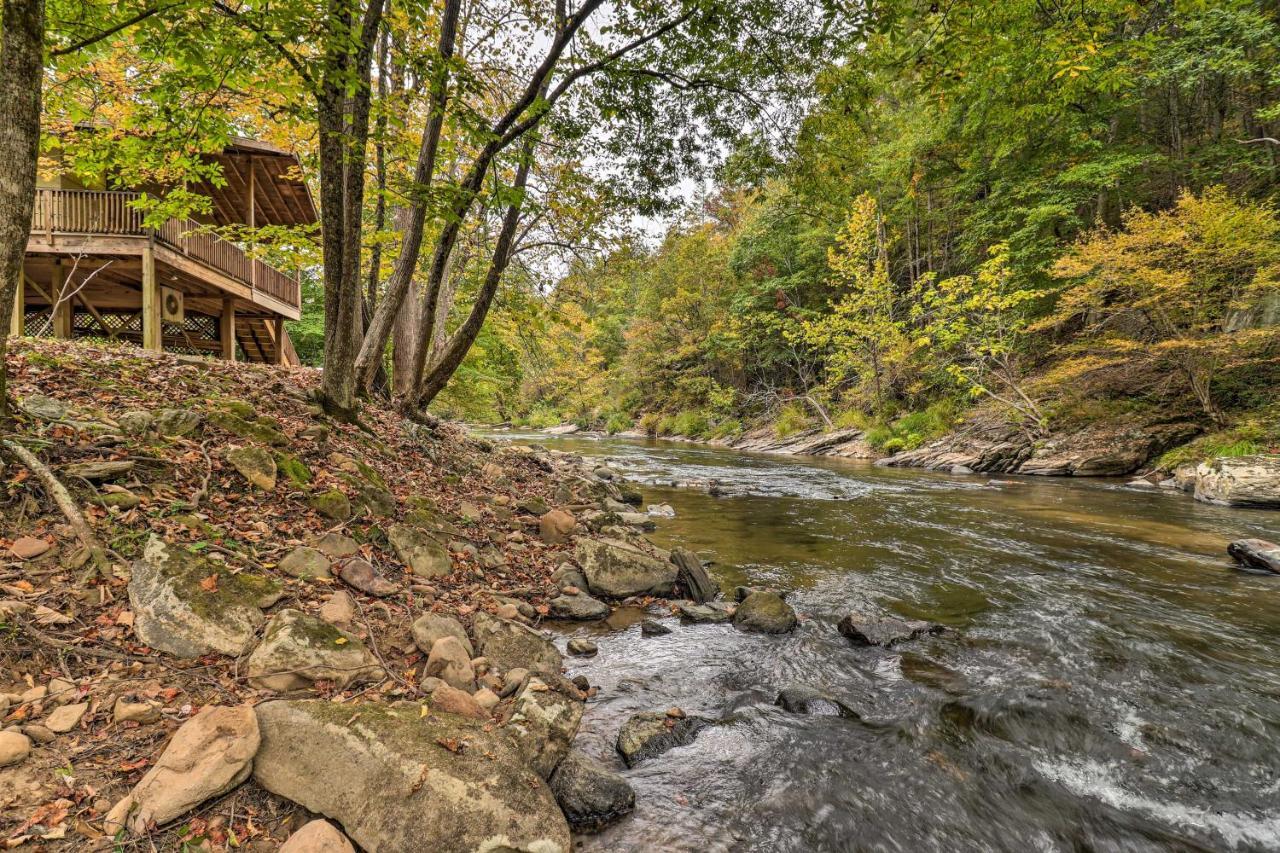 Villa Creekside Retreat With Deck, 18 Miles To Wolf Ridge Weaverville Esterno foto