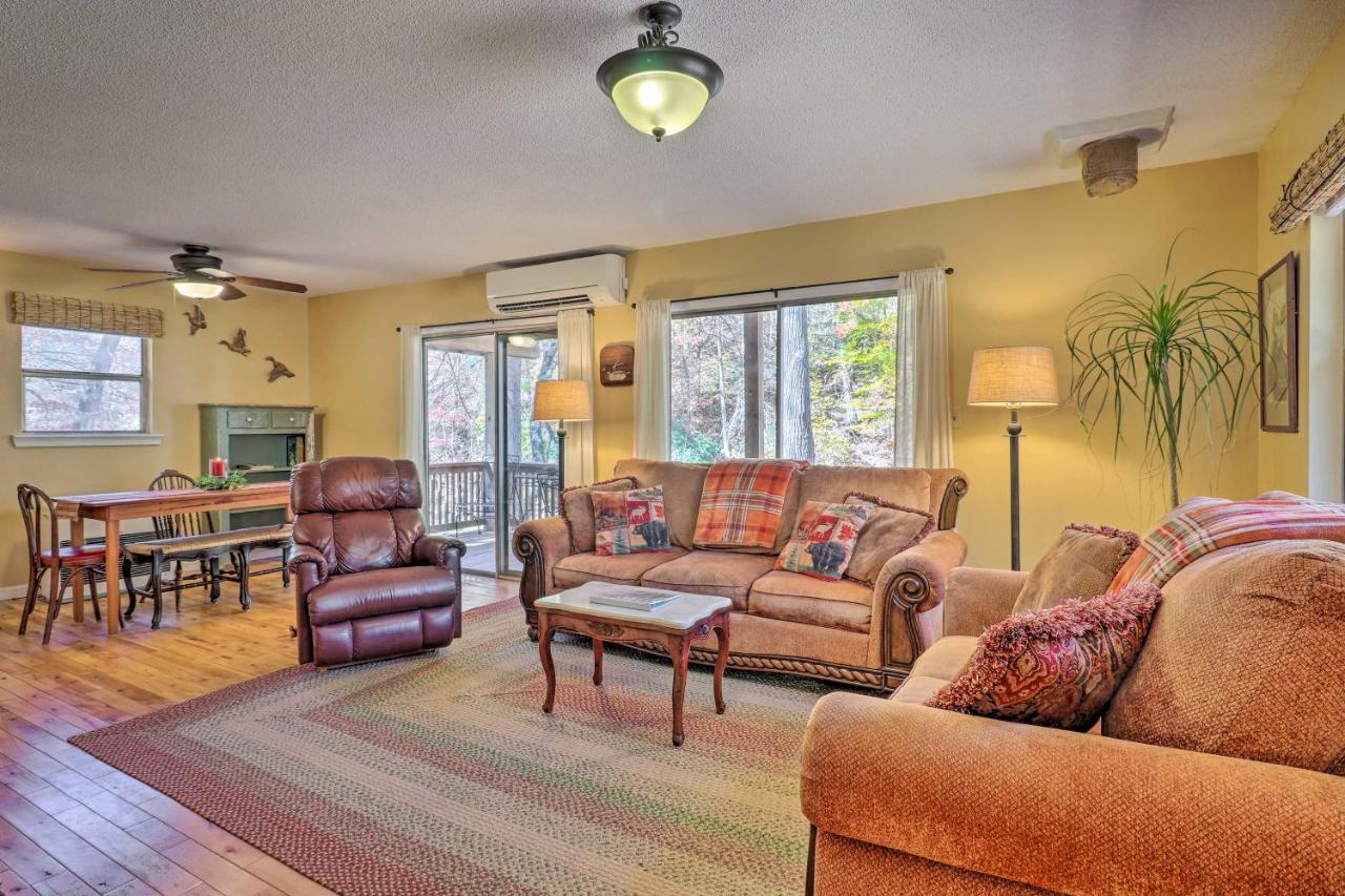 Villa Creekside Retreat With Deck, 18 Miles To Wolf Ridge Weaverville Esterno foto